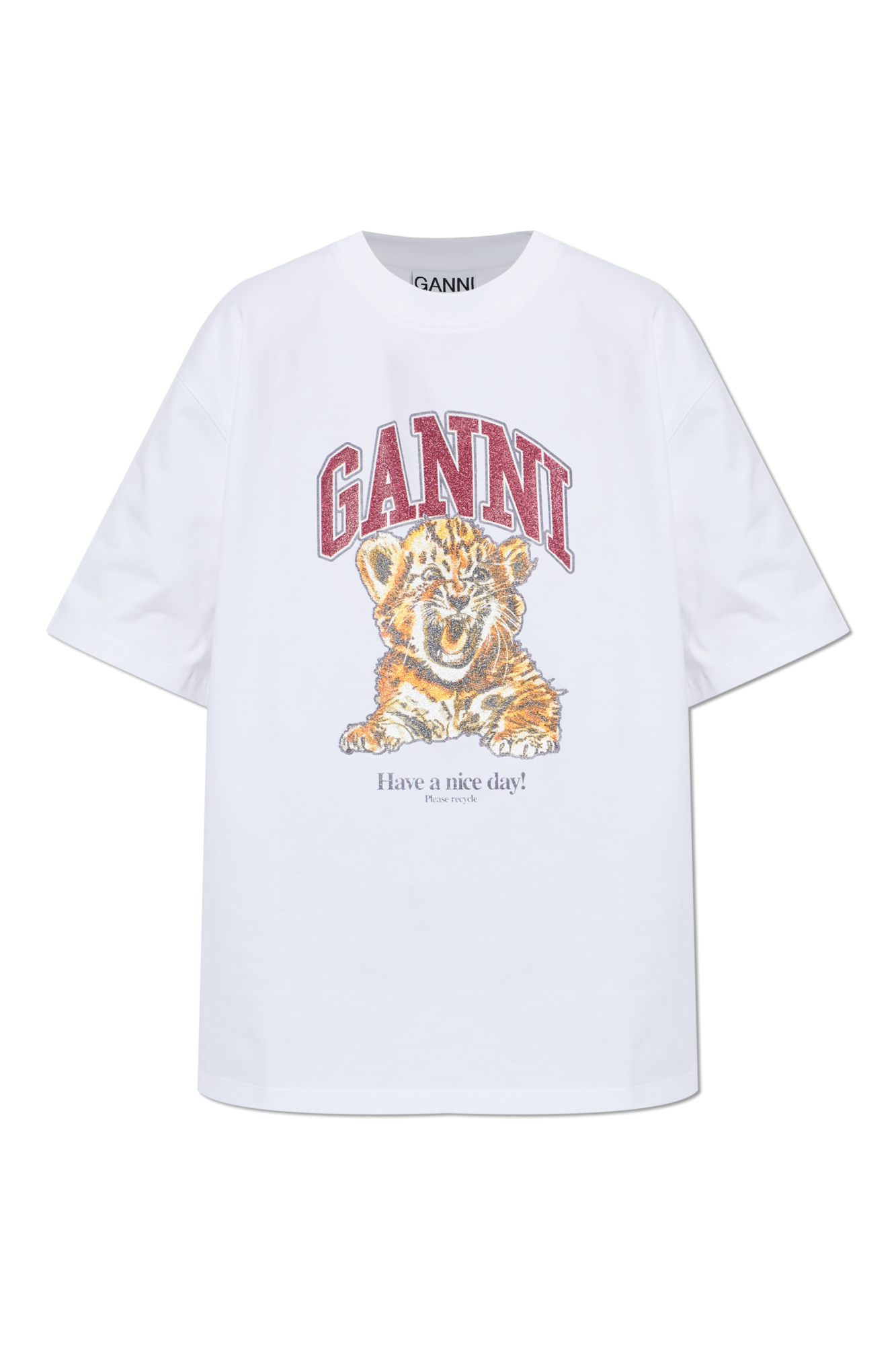 Ganni T-shirt with logo | Women's | Vitkac